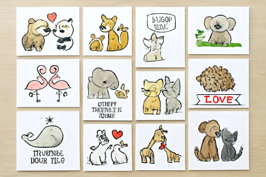 cartões de Dia dos Namorados