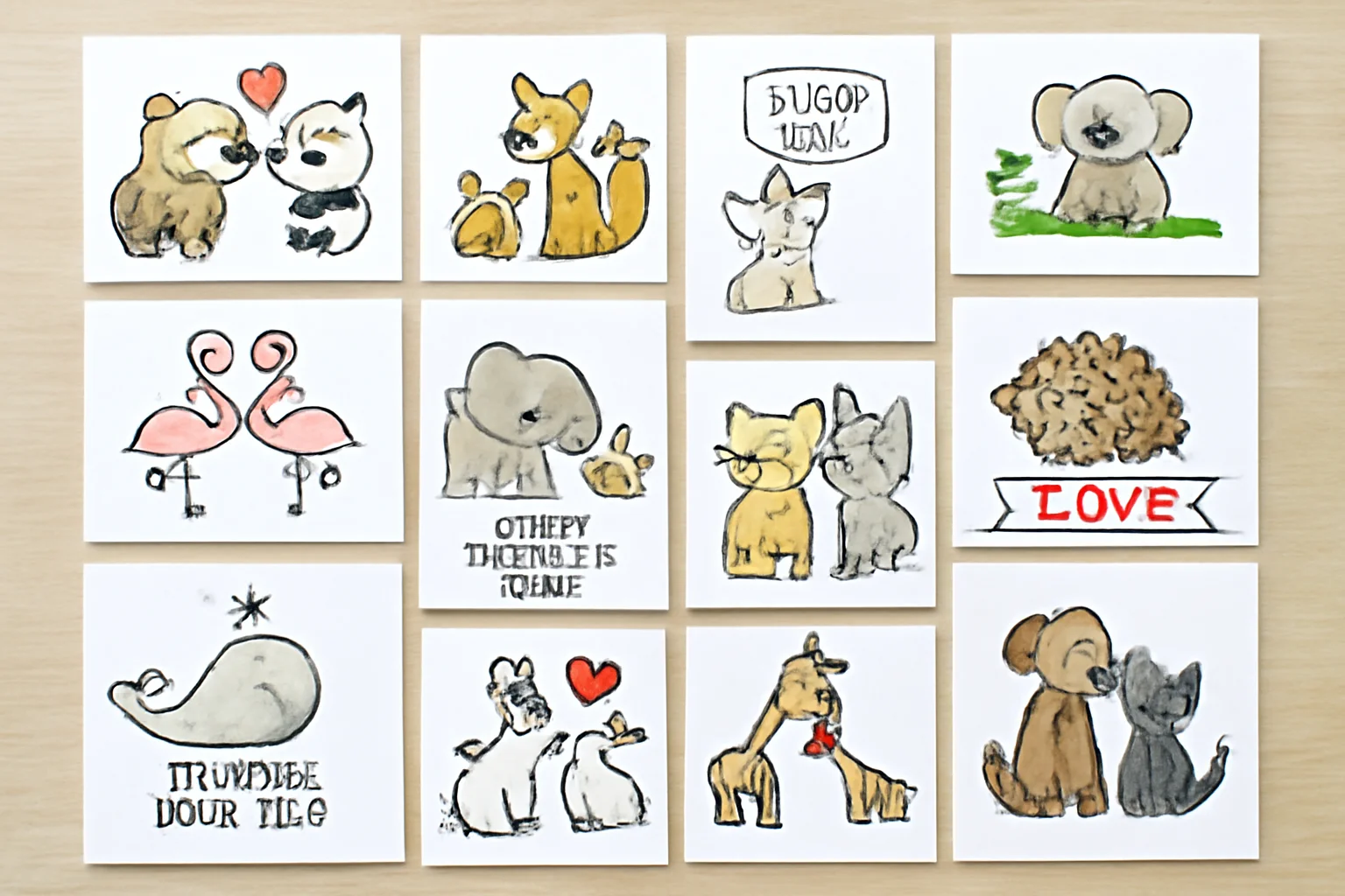 cartões de Dia dos Namorados