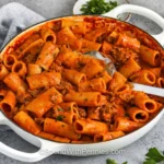 Massa cremosa com carne moída