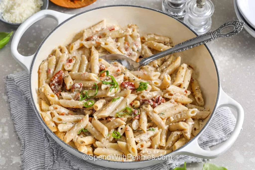 penne com tomates