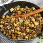 Batata Crocante com Carne moída