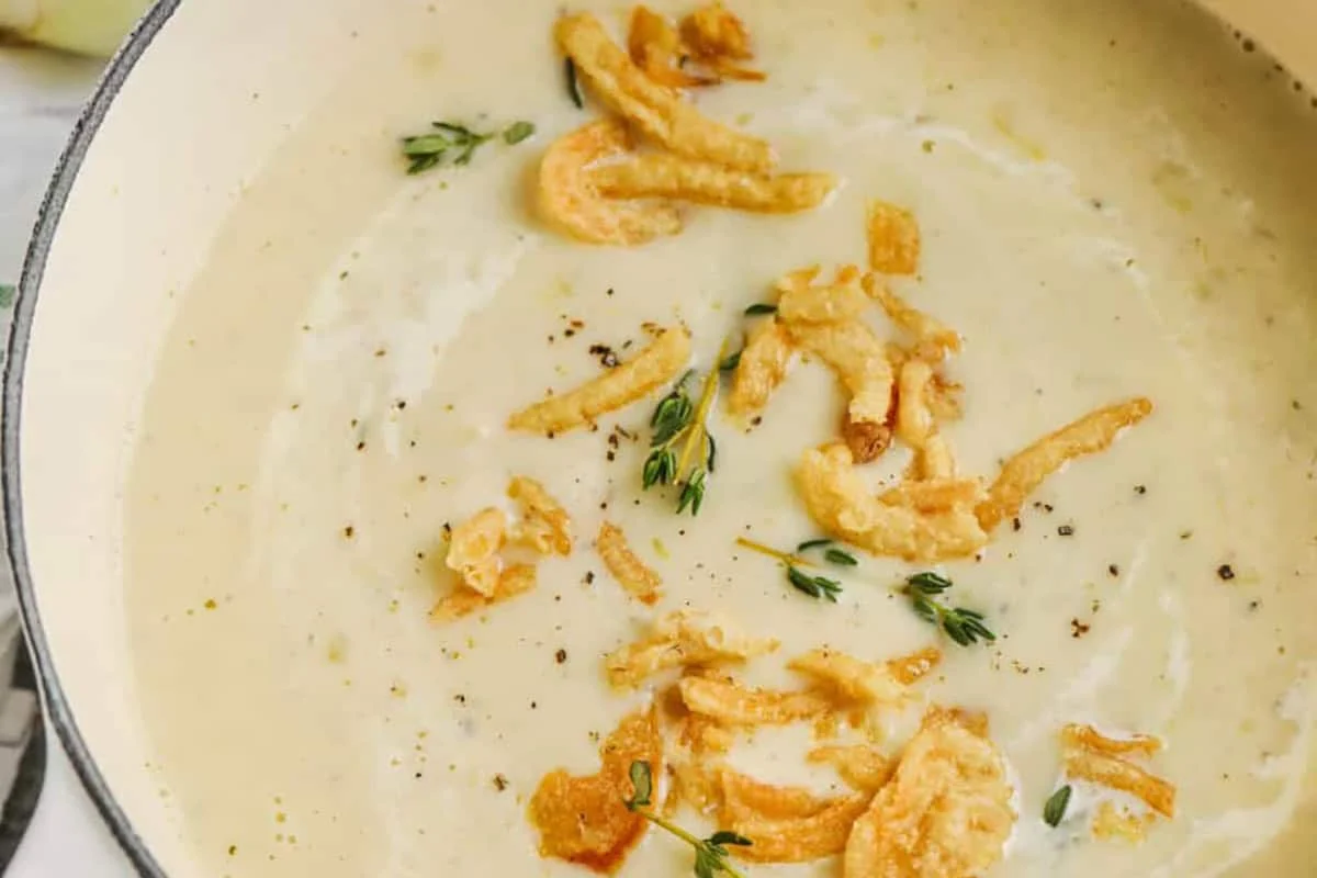 Sopa cremosa de cebola